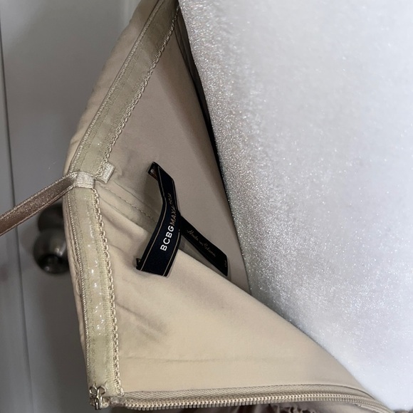 BCBG MAXAZRIA Tiered Ruffle Boho Y2K Beach Dirty Dancing Strapless Mini Dress - Picture 6 of 7